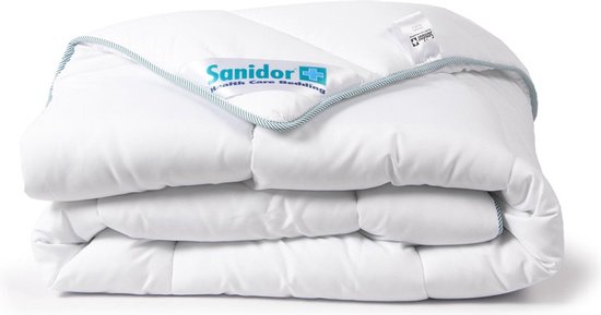 Sanidor HealthGuard Dekbed - Enkel - Eenpersoons - Extra Breed en Extra Lang - 155x220 cm - Wit