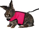Trixie softtuig met riem grote konijnen assorti 25-40 cm / 120 cm 4 st