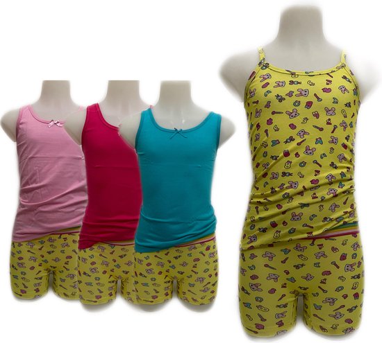 Ensemble de sous-vêtements pour filles Embrator 5 pièces Koka jaune taille 116/122