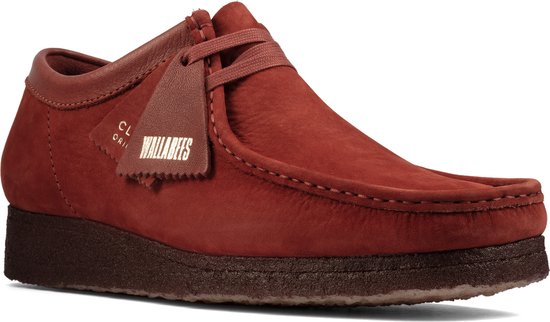 Clarks - Chaussures homme - Wallabee - G - nubuck bordeaux - pointure 9.5 |  bol.com