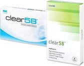Clear 58 (6 lenzen) Sterkte: -2.00, BC: 8.70, DIA: 14.00