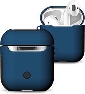 Apple AirPods 1 Hoesje - Mobigear - Frosted Serie - Hard Kunststof Hoesje - Blauw - Hoesje Geschikt Voor Apple AirPods 1