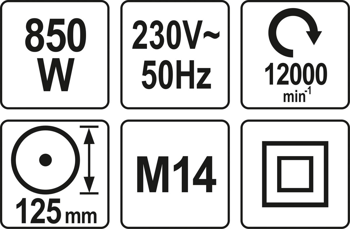 M18 FSAGF125XPDB HAAKSE SLIJPER PLATTE KOP 125MM