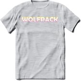 Saitama T-Shirt | Wolfpack Crypto ethereum Heren / Dames | bitcoin munt cadeau - Licht Grijs - Gemaleerd - 3XL