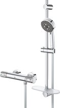 GROHE QuickFix Precision Feel Thermostatische Douchekraan - met glijstangset - EcoJoy - CoolTouch - chroom - 34791000