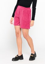 LOLALIZA Losse shorts van corduroy met rib - Roze - Maat 44