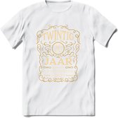 20 Jaar Legendarisch Gerijpt T-Shirt | Okergeel - Ivoor | Grappig Verjaardag Cadeau | Dames - Heren | - Wit - S