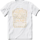 90 Jaar Legendarisch Gerijpt T-Shirt | Okergeel - Ivoor | Grappig Verjaardag Cadeau | Dames - Heren | - Wit - XL