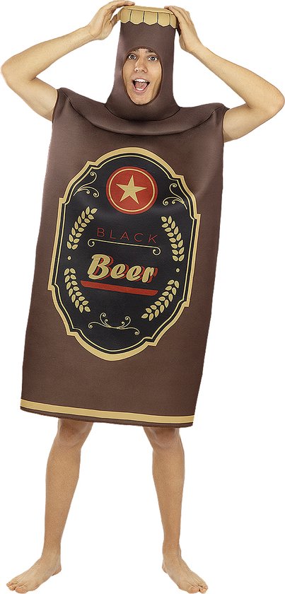 FUNIDELIA Fles bier kostuum voor vrouwen en mannen - Maat: One Size