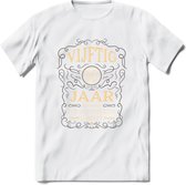 50 Jaar Legendarisch Gerijpt T-Shirt | Grijs - Ivoor | Grappig Verjaardag Cadeau | Dames - Heren | - Wit - XXL