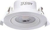 Aigostar plafond inbouwspot -  wit - 4000K - 7W