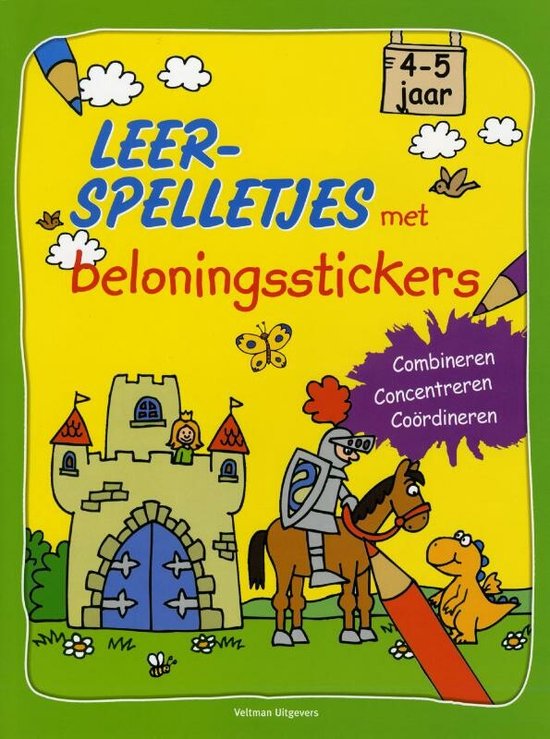 Cover van het boek 'Leerspelletjes   -  4-5 jaar'