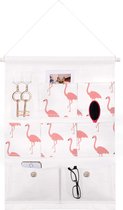 Springos Hangende Organizer | Hangende Opberger | Kinderkamer Accessoires | 7 Zakken | Wit