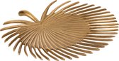 Schaal | aluminium | goud | 31x30x (h)4 cm
