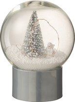 Bal - Sneeuwbal | glas | zilver | 15x15x (h)19 cm