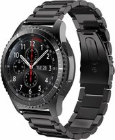 Samsung Gear S3 - Galaxy watch 46mm bandje RVS zwart metaal