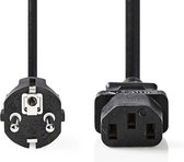 Nedis CEGP10030BK50 Voedingskabel Schuko Male - Iec-320-c13 5,0 M Zwart