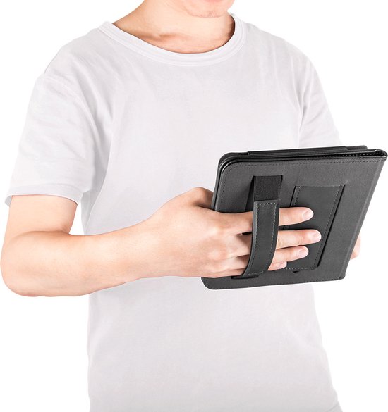 Lunso - Luxe sleepcover stand hoes - Geschikt voor Kobo Sage (8 inch) - Zwart van Lunso — afbeelding 2