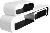 Luxiqo® Wandelement Set - Wandkubus Set - Muur Kubus - Wandplank - Zwevende Wandkast - Zwevende Boekenplank - Open Wandkast - Zwevende Wandplank - Wit