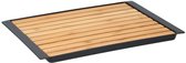 Broodplank met kruimelopvangbak - bamboe - 38x27x2cm