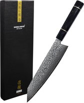 Shinrai Japan - Japans Koksmes 23 cm - Koksmes - Mes - Special Black Edition - Met Luxe Geschenkdoos