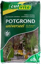 Culvita Universele Potgrond 40 l inclusief 2 maanden plantenvoeding - Universele potgrond voor kamerplanten en buitenplanten - potgrond universeel 40 liter