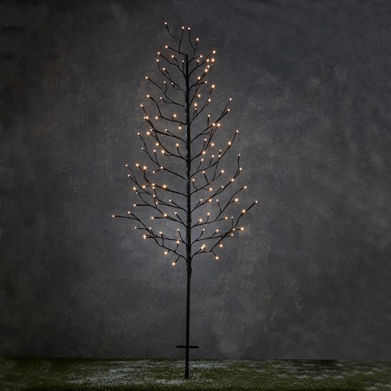 Luca Lighting Garden d'Light Boom met Klassiek Witte LED Verlichting - H150 cm - Zwart