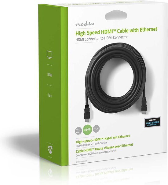 HDMI Connecteur, HDMI Connecteur, 4K@30Hz, ARC, 10.2 Gbps, 10.0 m