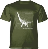 T-shirt Brachiosaurus Fact Sheet Green KIDS M
