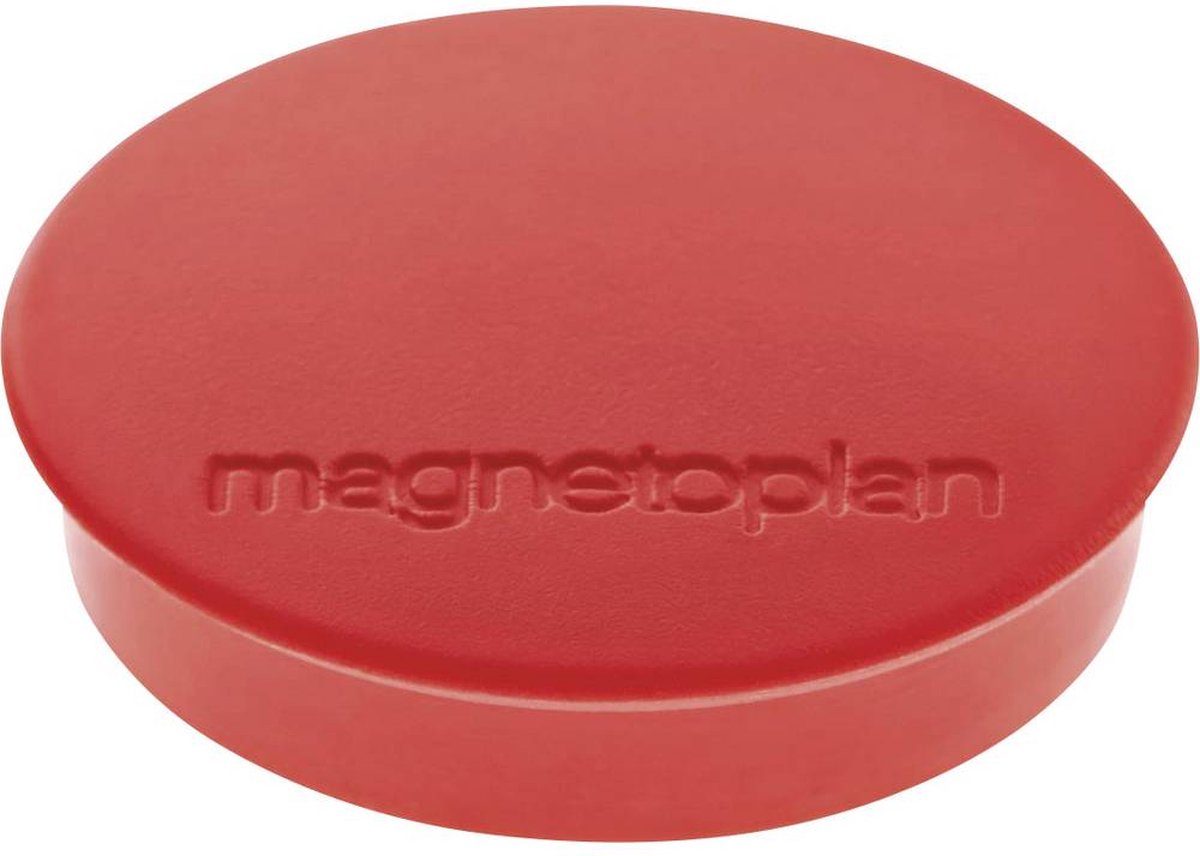 Magnetoplan Magneet Discofix Standard (Ø x h) 30 mm x 8 mm rond Rood 10 stuk(s) 1664206