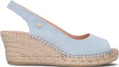 Fred de la Bretoniere 153010240 Espadrilles - Met Sleehak - Dames - Blauw - Maat 37