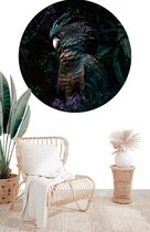 Behangcirkel Jungle cockatoo | ⌀ 140 cm | Wandecoratie | Wandcirkel