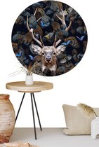 Behangcirkel Forest deer | ⌀ 120 cm | Wandecoratie | Wandcirkel