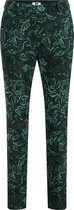 WE Fashion Dames slim fit pantalon met dessin