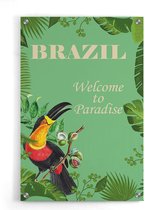 Walljar - Brazilië Paradijs - Muurdecoratie - Plexiglas schilderij