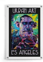 Walljar - Los Angeles Graffiti Man - Muurdecoratie - Plexiglas schilderij
