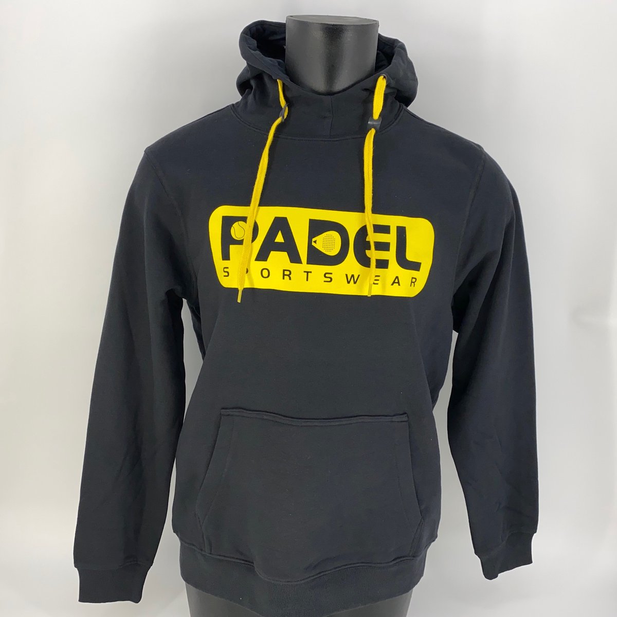 Hoodie Padel Sportswear Zwart / Geel Maat M
