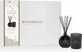 Riverdale - Forest & Patchouli geschenkset met Geurkaars en Geurstokjes - Zwart