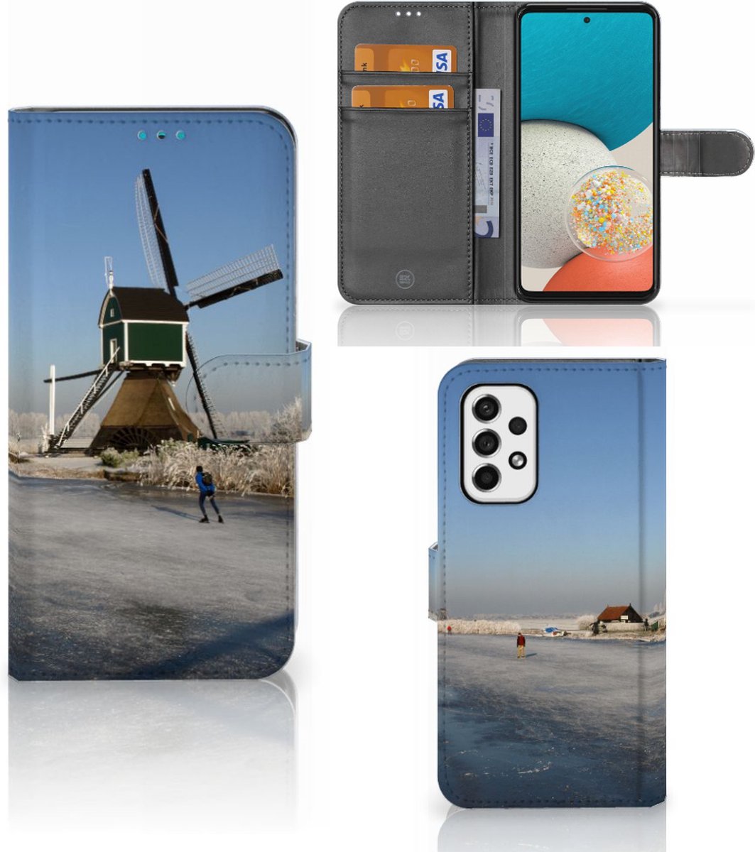 Samsung Galaxy A53 Flip Cover Schaatsers