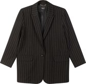 Alix the label Dames Lurex Stripe Blazer Zwart maat M