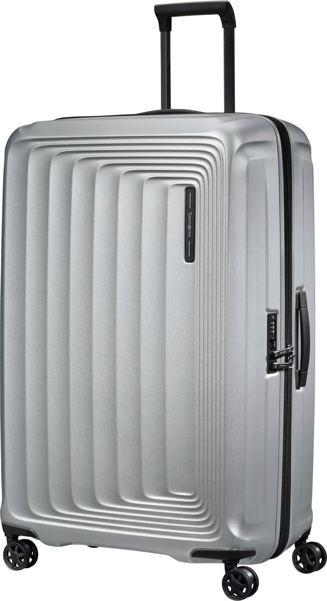 Samsonite Koffer - Nuon Spinner 81/30 Exp (Groot) Matt Silver