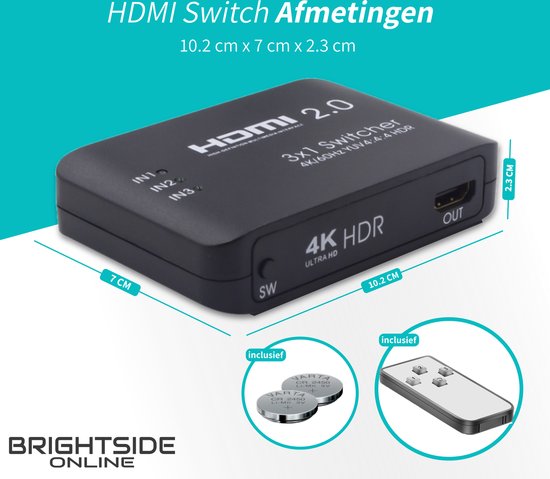 Achetez en gros 4k Hdmi Splitter 3 En 1 Sortie Hd Splitter