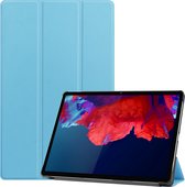 Hoesje Geschikt voor Lenovo Tab P11 Hoes Case Tablet Hoesje Tri-fold - Hoes Geschikt voor Lenovo Tab P11 Hoesje Hard Cover Bookcase Hoes - Lichtblauw