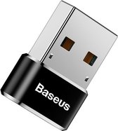 Baseus USB-C naar USB-A adapter OTG Converter USB 3.0 - USB-C naar USB-A Verloopstekker - Zwart - iMac 24" - MacBook - ChromeBook  CAAOTG-01