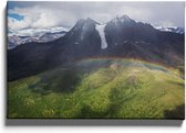 Walljar - Rainbow Hill - Muurdecoratie - Canvas schilderij