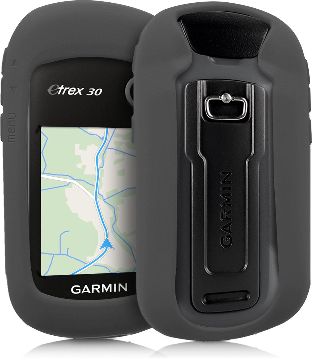 kwmobile Hoesje voor Garmin eTrex 10/20/30/201x/209x/309x - Beschermhoes voor handheld GPS - Back cover in grijs