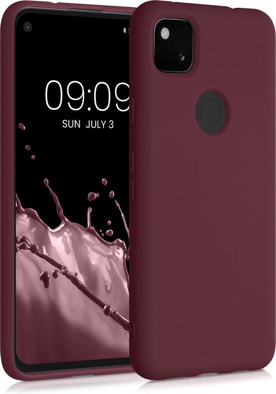 kwmobile telefoonhoesje geschikt voor Google Pixel 4a - Hoesje voor smartphone - Back cover in bordeaux-violet