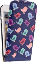 Apple iPhone 5/5s/SE Hoesje - Mobilize - Ultra Slim Serie - Kunstlederen Flipcase - Birdy - Hoesje Geschikt Voor Apple iPhone 5/5s/SE