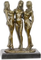 Bronzen Beeld De Drie Gratiën 20x10x29 cm