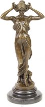 Bronzen Beeld De Nimf De Vallei 14x12x34 cm